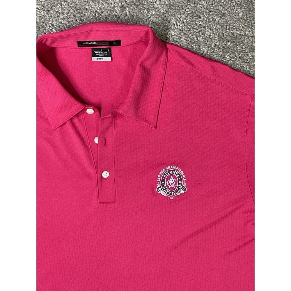Nike Vintage Tiger Woods PGA Championship Polo‎ Atlanta Shirt Size Men's Large